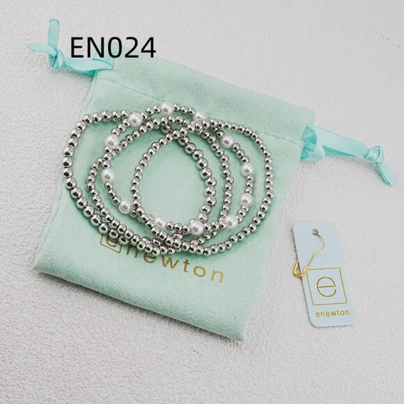 Enewton Platinum Bead & Pearl Bracelet Set - Picture 2 of 5